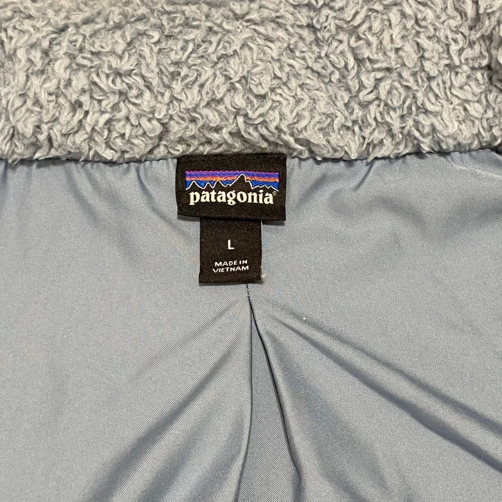 Patagonia Women's L Blue Vest Los‎ Gator Fleece Full Zip STY25216FA22